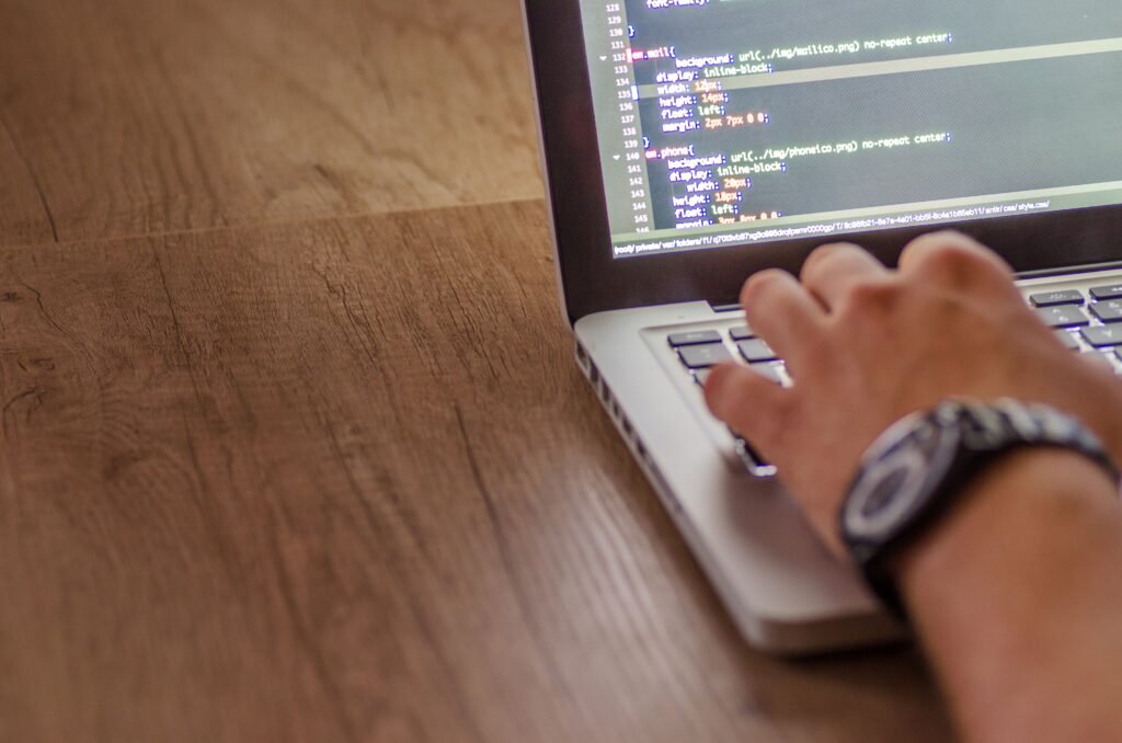 Laptop running a large language model locally at home
