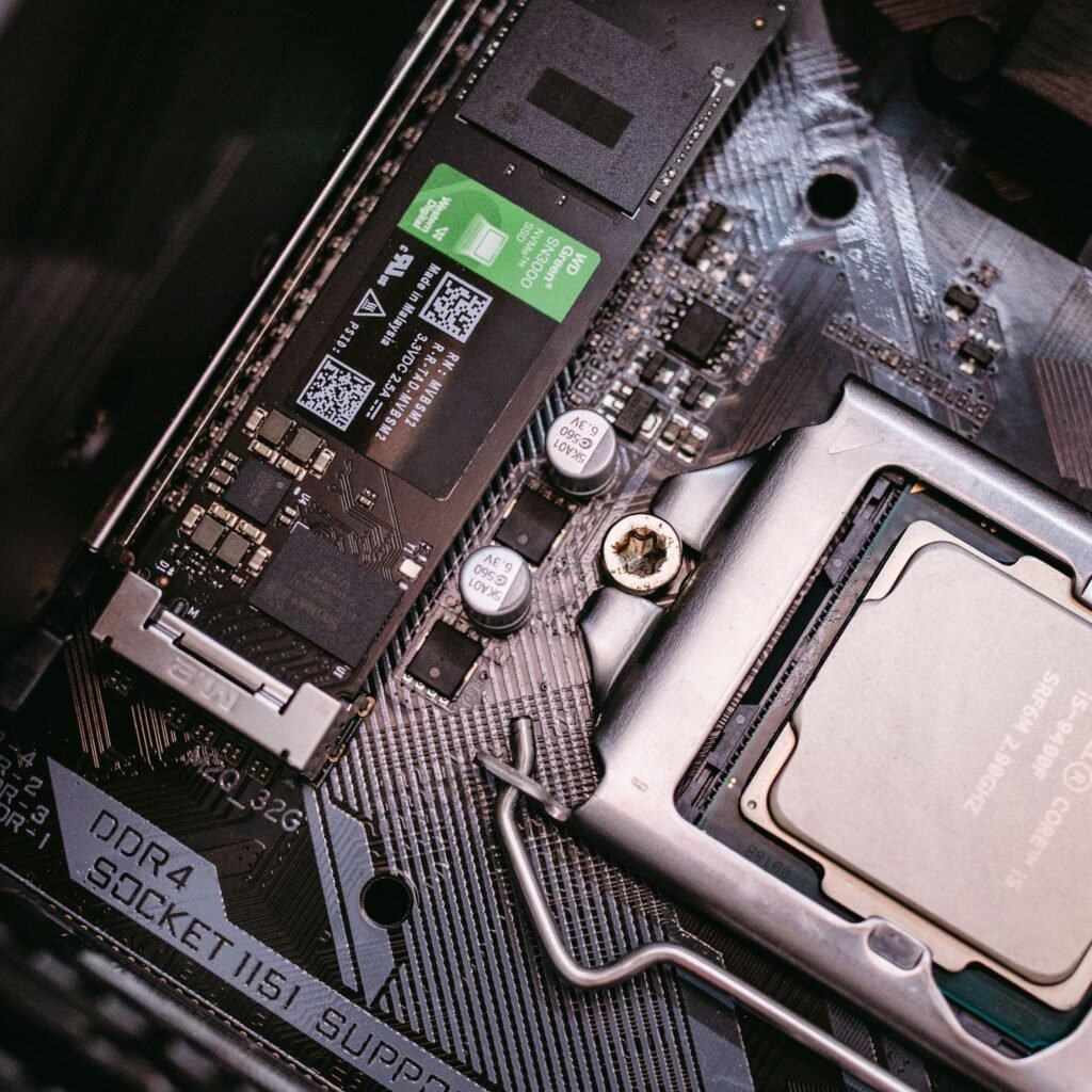 M.2 slot on a computer motherboard