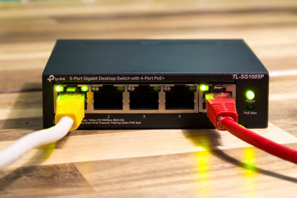 Home router connected to a Raspberry Pi running Pi-hole